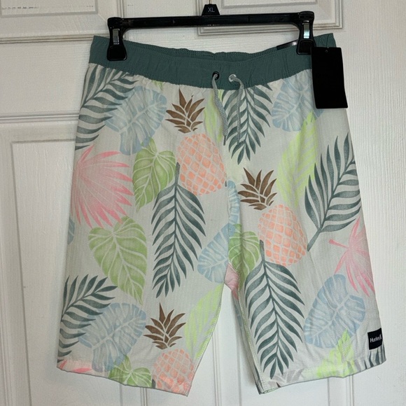 NWT Boys Hurley Washed Pineapple Boardshorts L - Picture 5 of 7